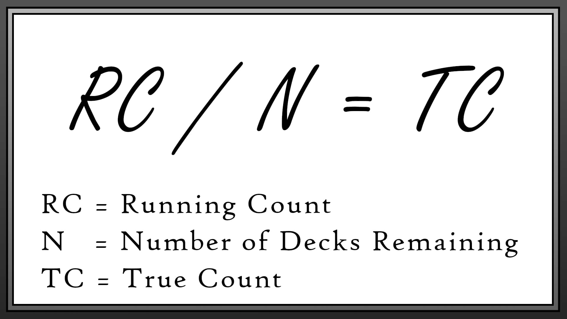 True Count v1 Card Counting